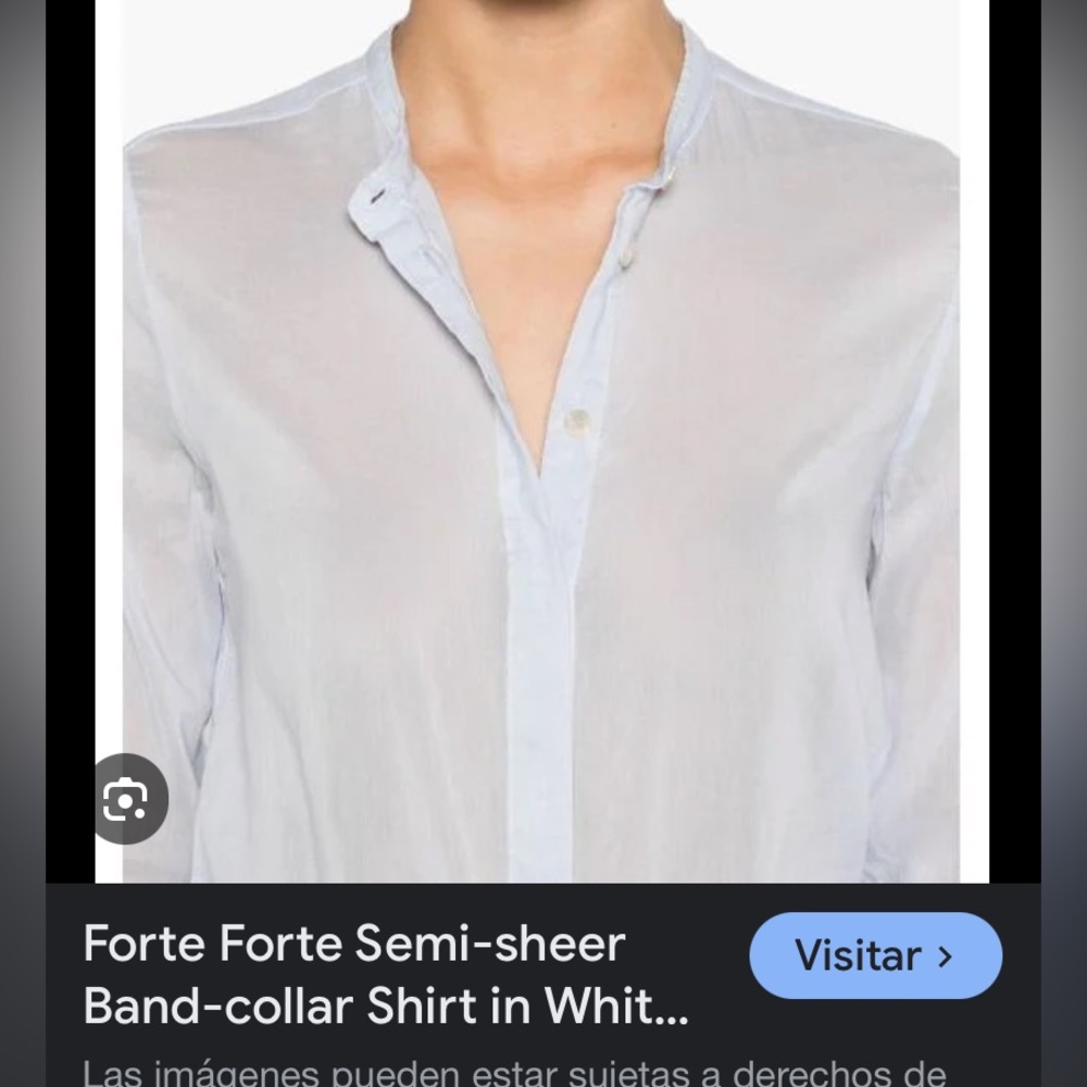 Semi Sheer Button Up Blouse - image 2